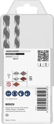 Bosch PRO HEX-5 puuriterade komplekt müüritise ja betooni jaoks.